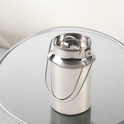 Bravity Steel Milk Container  - 500 ml(Silver)