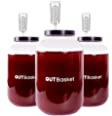 GUTBasket Glass Utility Container  - 4 L(Pack of 3, Clear)
