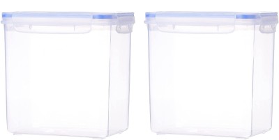 Jespper Collection Plastic Utility Container  - 2400 ml(Pack of 2, Clear)