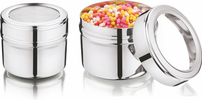 MUKTI STEEL Stainless Steel Utility Container  - 200 ml(Silver)