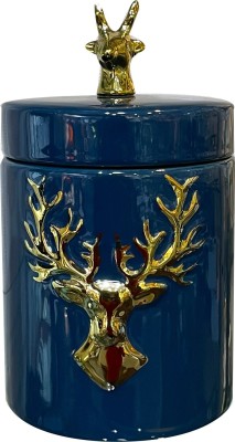 Lemon Tree Ceramic Utility Container  - 1000 ml(Blue)