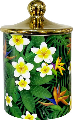 Lemon Tree Ceramic Grocery Container  - 500(Green)
