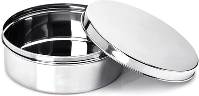 Prateek Kitchenware Steel Utility Container  - 450 ml(Silver)