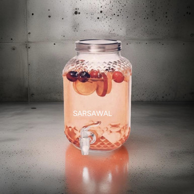 Sarsawal Glass Pickle Jar  - 4000 ml(Clear)