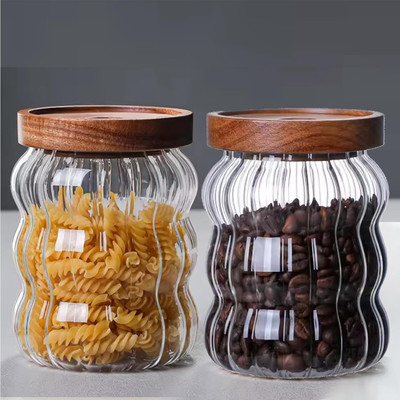 KUBER INDUSTRIES Glass Utility Container  - 620 ml(Pack of 2, Clear)