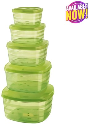 AKA Plastic Fridge Container  - 250 ml, 500 ml, 700 ml, 900 ml, 1500 ml(Green, Clear)