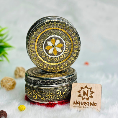 NAVRANG Stainless Steel Utility Container  - 300 ml(Pack of 2, Gold)