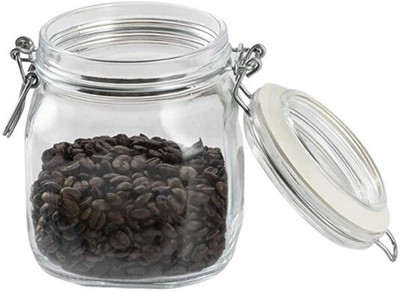 MUNOO Glass Grocery Container  - 550 ml(Pack of 2, Clear)