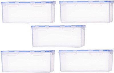 AK HUB Plastic Utility Container  - 6070 ml(Pack of 5, White)