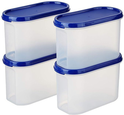 Freqcty Plastic Bread Container  - 1500 ml(Pack of 4, Blue)