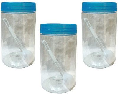 Batukware Plastic Fridge Container  - 1000 ml(Pack of 6, Clear)