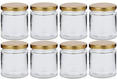 Medhya Glass Grocery Container  - 200 ml(Pack of 12, Clear)