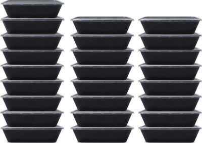 ESTLEN Polypropylene Utility Container  - 500 ml(Pack of 25, Black)