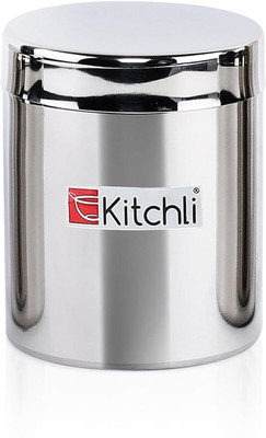Kitchli Stainless Steel Grocery Container  - 350 ml, 500 ml, 700 ml(Pack of 3, Silver)