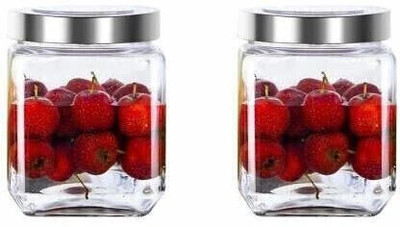 Avresta Glass Grocery Container  - 500 ml(Pack of 2, Clear)