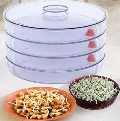 Kridix Mart Plastic Sprout Maker  - 1000 ml(White)
