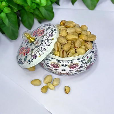 ThreeBrothers Iron Cookie Jar  - 250 g(White)