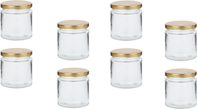 AFAST Glass Utility Container  - 100 ml(Pack of 8, Clear)