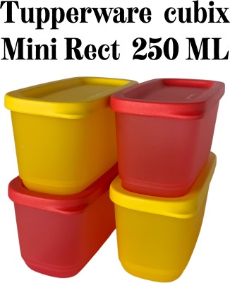 TUPPERWARE Polypropylene, Plastic Utility Container  - 250 ml, 250 ml, 250 ml, 250 ml(Pack of 4, Yellow, Red)