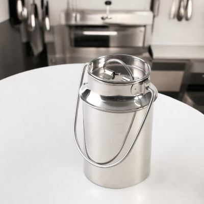 Bravity Steel Milk Container  - 500 ml(Silver)
