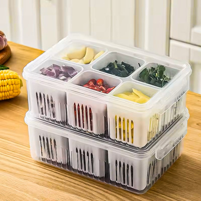 TEX-RO Plastic Fridge Container  - 1100 ml(White)