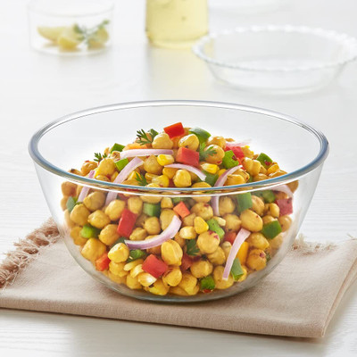 BOROSIL Glass Fridge Container  - 350 ml(Clear)