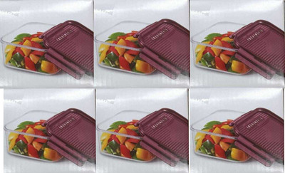cello Plastic Utility Container  - 1000 ml(Pack of 6, Brown)
