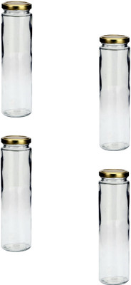 1st Time Glass Utility Container  - 350 ml(Pack of 4, Clear)