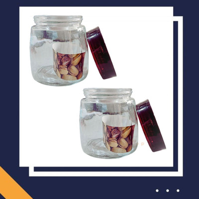 StopShop Glass Utility Container  - 750 ml(Pack of 2, Clear)