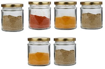 Pure Source India Glass Cookie Jar  - 50 g(Pack of 6, Clear)