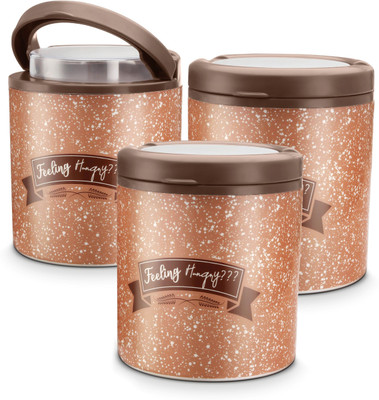 Trueware Plastic Utility Container  - 750 ml(Pack of 3, Black)
