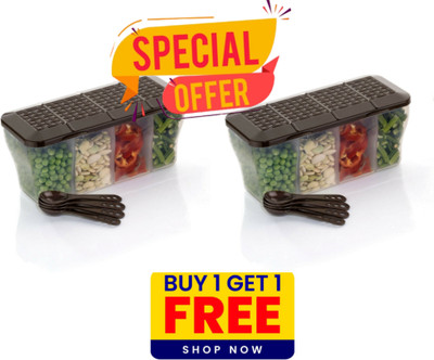 Netrowel Plastic Utility Container  - 1800 ml(Pack of 2, Brown)