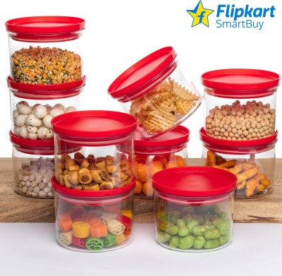 Flipkart SmartBuy Plastic Grocery Container  - 500 ml(Pack of 10, Red)