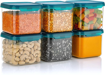 SEQUENCE Plastic Grocery Container  - 500 ml(Pack of 6, Blue)