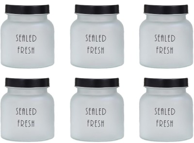 Femora Steel Cookie Jar  - 700 ml(Pack of 6, Clear)