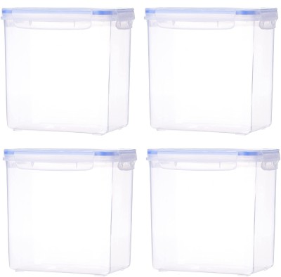 Fragrancia Plastic Utility Container  - 2400 ml(Pack of 4, Clear)