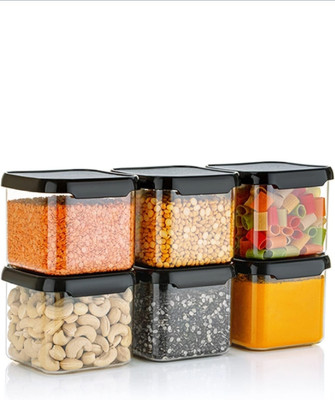 hara Plastic Utility Container  - 500 ml(Pack of 6, Clear)