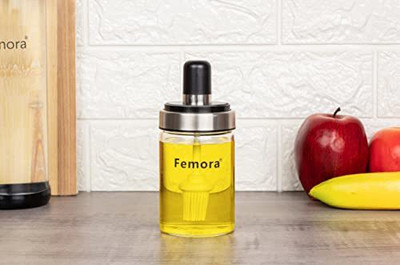 Femora Glass Utility Container  - 250 ml(White)