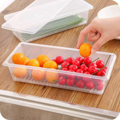 Shiva's Plastic Fridge Container  - 1500 ml(Pack of 6, Transparent)
