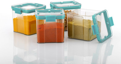 ANKUR Plastic Grocery Container  - 700 ml(Pack of 4, Blue)