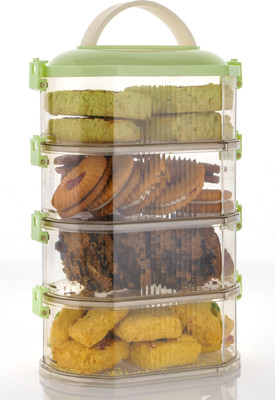 ovotron Plastic Grocery Container  - 2000 ml(Multicolor)