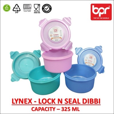 BPR Plastic Grocery Container  - 1300 ml(Pack of 4, Multicolor)