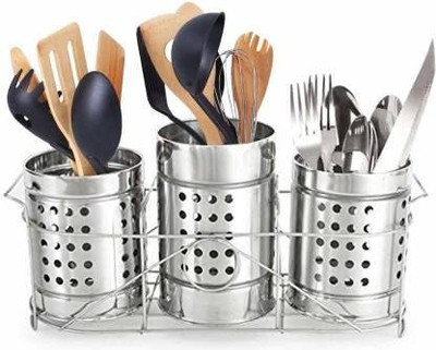 Luton Empty Cutlery Holder Case(Silver  Holds 60 Pieces)