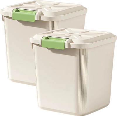 Prefact Plastic Utility Container  - 12 kg(Pack of 2, Off White)
