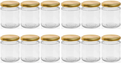 Glassbunny Glass Grocery Container  - 190 ml(Pack of 12, Transparent)