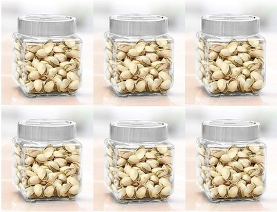 KEITSI Glass Grocery Container  - 500 ml(Pack of 6, Clear)