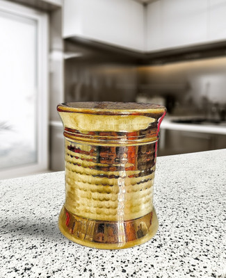 PTAL NAGARI Brass Tea Coffee & Sugar Container  - 1000 ml(Gold)