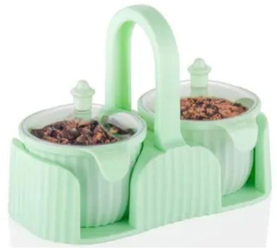 Barkati Plastic Grocery Container  - 200 g(Pack of 2, Green)