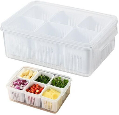 RK EMPIRE Plastic Fridge Container  - 2300 ml(White)