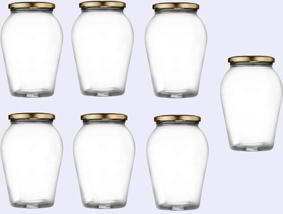 1st Time Glass Utility Container  - 1000 ml(Pack of 7, Clear)